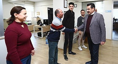 BAŞKAN ERTEMUR, PERSONELİN YENİ YILINI KUTLADI