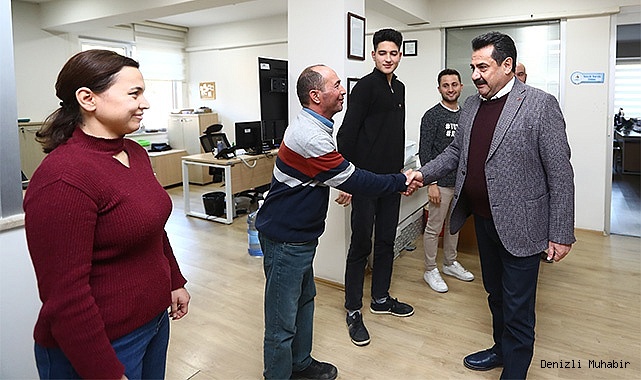 BAŞKAN ERTEMUR, PERSONELİN YENİ YILINI KUTLADI