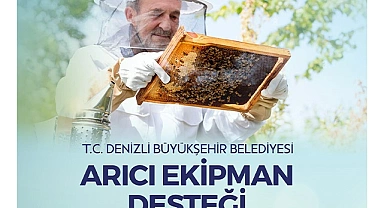 Denizli Büyükşehir Belediyesi'nden arıcılara ekipman desteği