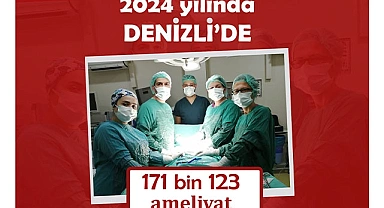 Denizli’de 2024 yılında 16 milyon 492 bin muayene gerçekleştirildi