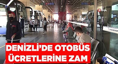 Denizli’de otobüs ücretlerine zam