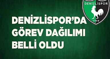 DENİZLİSPOR'DA GÖREV DAĞILIMI YAPILDI