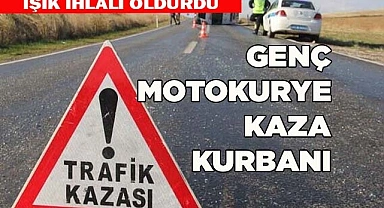 Genç motokurye kaza kurbanı