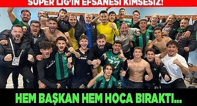 Hem başkan hem hoca bıraktı
