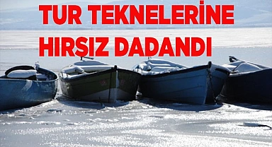 Işıklı Gölünde çalışan tur teknelerine hırsız dadandı