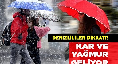 Kar ve yağmur geliyor