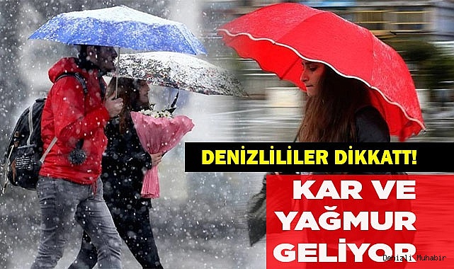 Kar ve yağmur geliyor
