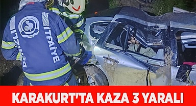 Karakurt'ta kaza 3 yaralı