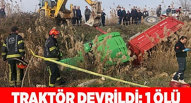 TARLA YOLUNDA TRAKTÖR CAN ALDI