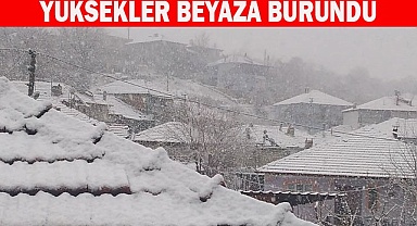 Yüksek kesimlere kar yağdı