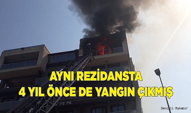 Aynı rezidansta 4 yıl önce de yangın çıkmış