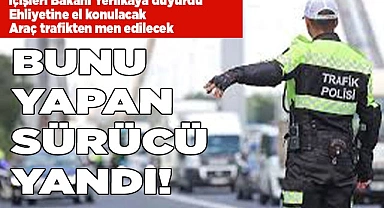BUNU YAPAN SÜRÜCÜ YANDI