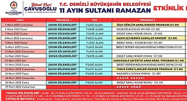 Denizli Büyükşehir’den ramazan etkinlikleri