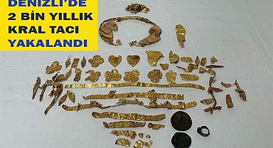 Denizli'de 2 bin yıllık kral tacı yakalandı