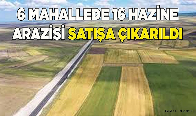 Denizli'de 6 mahallede 16 hazine taşınmazı satışa çıktı