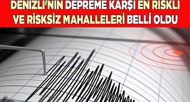 Denizli'nin Depreme Karşı En Riskli ve Risksiz Mahalleleri Belli Oldu