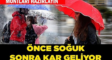 Denizli’ye önce soğuk sonra kar geliyor