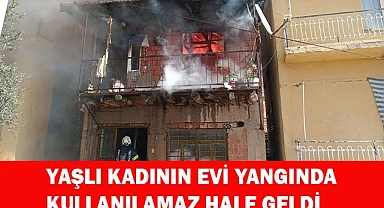Kış günü evi yandı