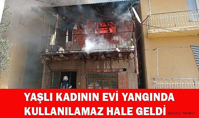 Kış günü evi yandı