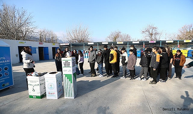 PAMUKKALE ATIK GETİRME MERKEZİ ÖĞRENCİLERİ AĞIRLIYOR