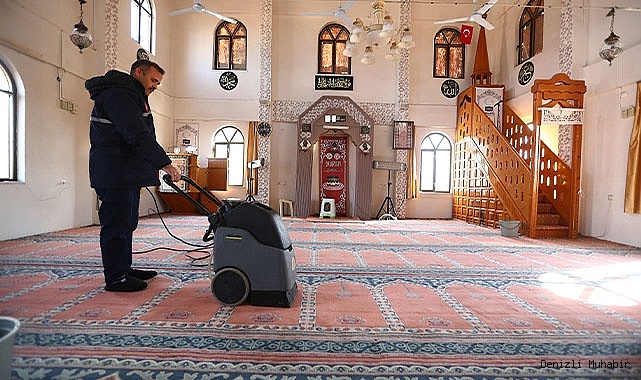 PAMUKKALE’DE CAMİLER RAMAZAN AYINA HAZIRLANIYOR