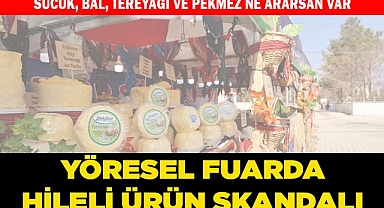 Pamukkale’de kurulan fuarlarda 1 tona yakın hileli ürün ele geçirildi