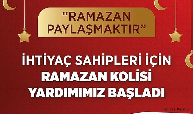 Ramazan Kolisi Yardımları başladı