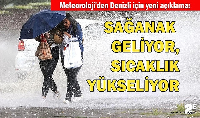 Yağış geliyor, sıcaklık yükseliyor