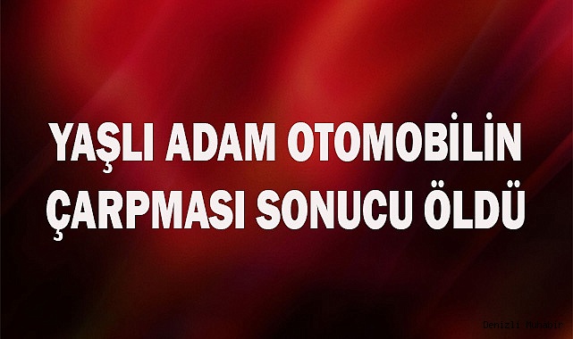 Yaşlı adam otomobilin çarpması sonucu öldü