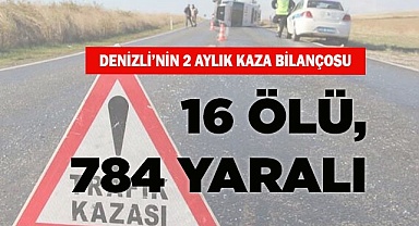 2 AYDA 16 KİŞİ ÖLDÜ, 784 KİŞİ YARALANDI