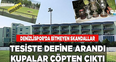 DEFİNE ARANDI KUPALAR ÇÖPTEN ÇIKTI