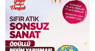 Denizli Büyükşehir Belediyesi'nden Sıfır Atık temalı resim yarışması