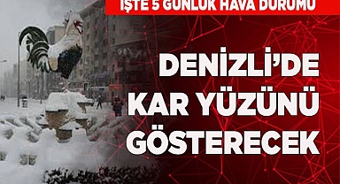 DENİZLİ'DE KAR YÜZÜNÜ GÖSTERECEK