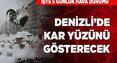 DENİZLİ'DE KAR YÜZÜNÜ GÖSTERECEK