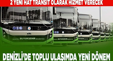 Denizli'de toplu ulaşımda yeni dönem