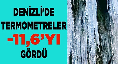 Denizli gece saatlerinde adeta dondu