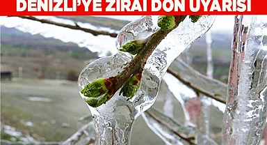 Denizli'ye zirai don uyarısı