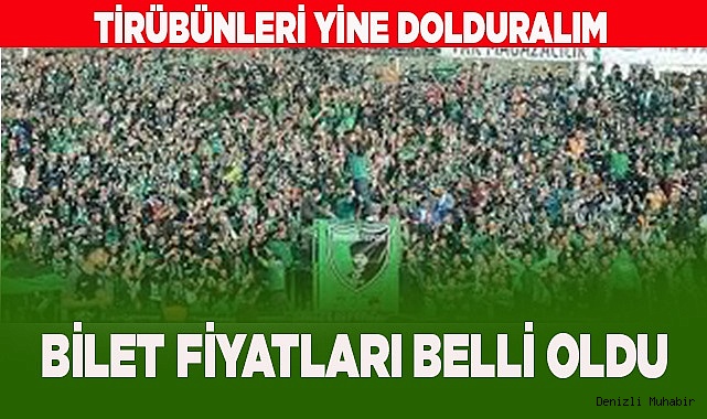 DENİZLİSPOR'DA BİLET FİYATLARI BELLİ OLDU