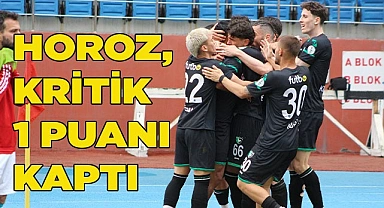 HOROZ, KRİTİK 1 PUANI KAPTI