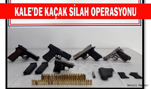 Kale’de kaçak silah operasyonu
