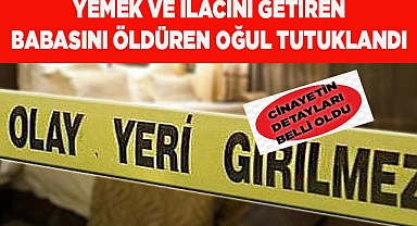 Yemek ve ilacını getiren babasını öldüren oğul tutuklandı