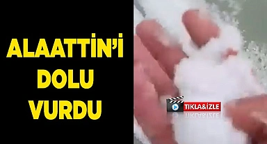 ALAATTİN’İ DOLU VURDU