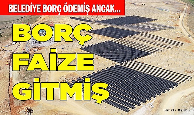 BÜTÇE FAİZE GİTMİŞ