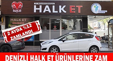 Denizli’de Halk Et mağazasında et fiyatları zamlandı