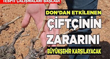 Don'dan etkilenen çiftçinin zararını Büyükşehir karşılayacak