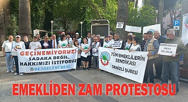 EMEKLİDEN ZAM PROTESTOSU
