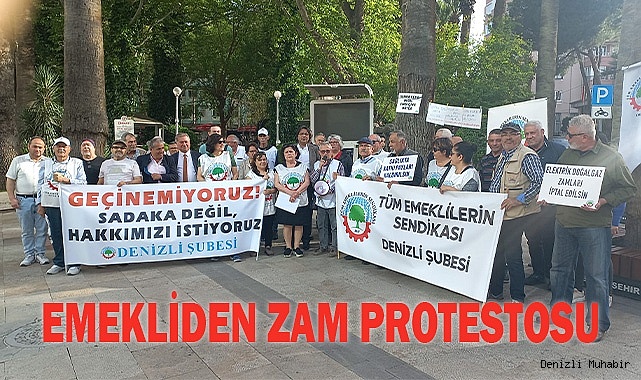 EMEKLİDEN ZAM PROTESTOSU
