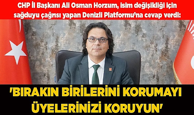 Horzum: "Sırça köşklerinizde oturmak için şakşakçılıktan vazgeçin!"