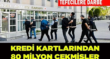 KREDİ KARTLARINDAN 80 MİLYON ÇEKMİŞLER