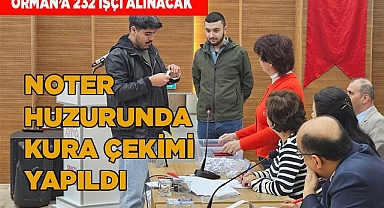 NOTER HUZURUNDA KURA ÇEKİMİ YAPILDI